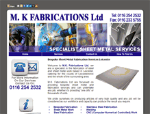 Tablet Screenshot of bespokesheetmetal.com